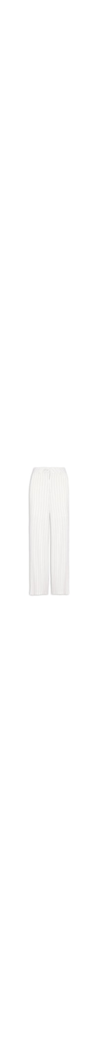 Calça Feminina Risca de Giz Com Bolso - Branco