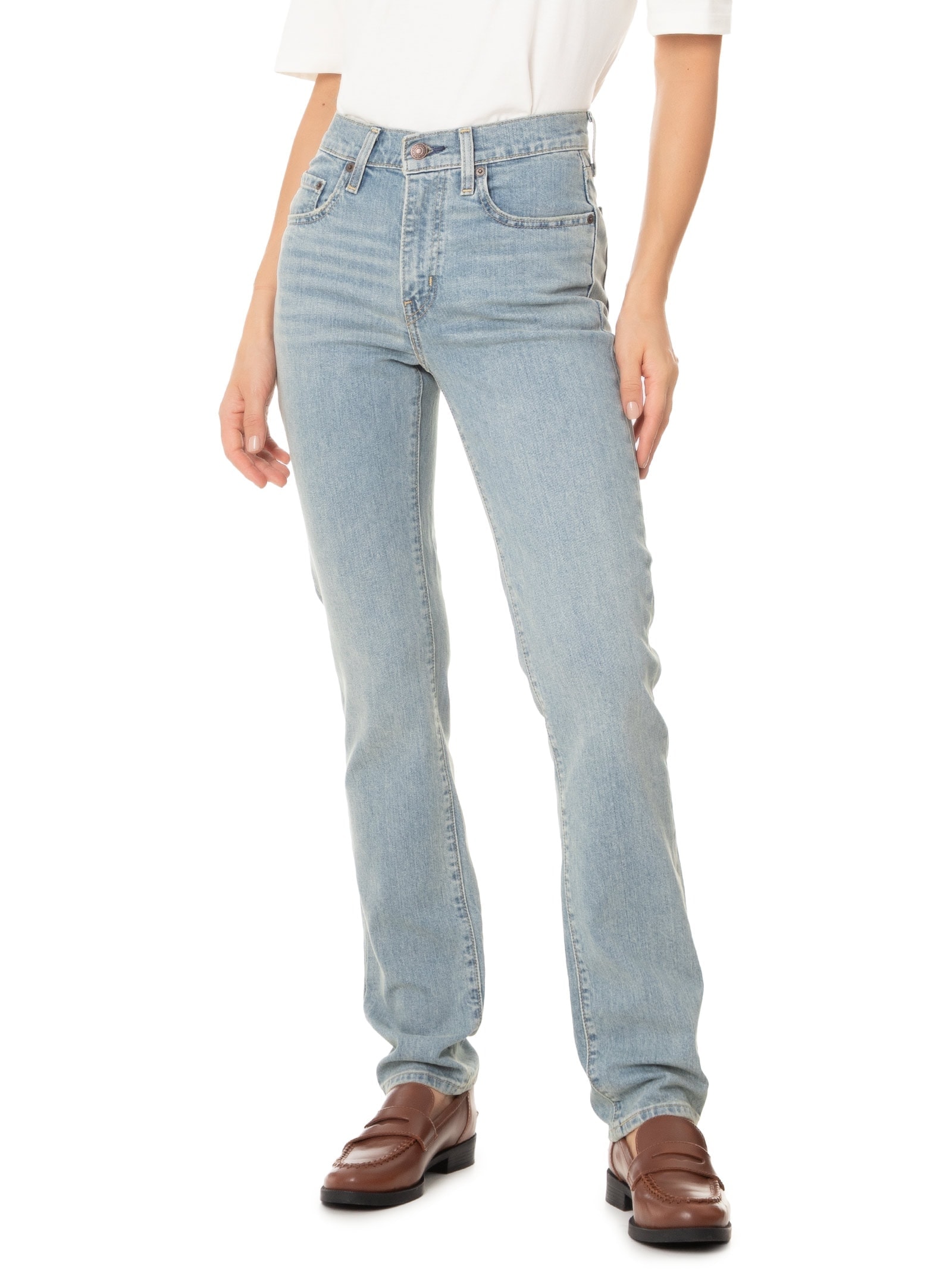 Calça Feminina Rise Straight Azul Levi's