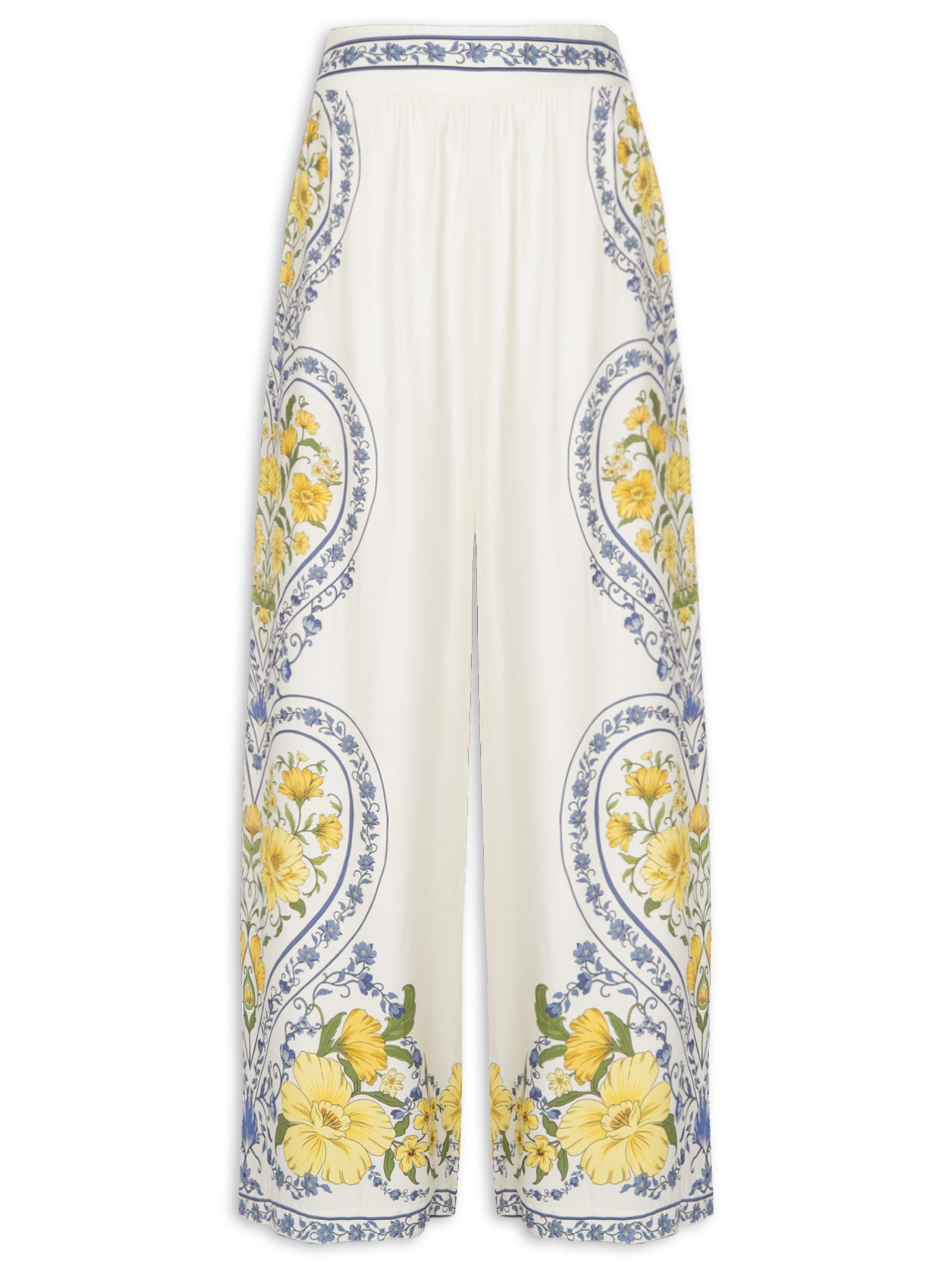 Calça Feminina Romance Boho Azul Farm