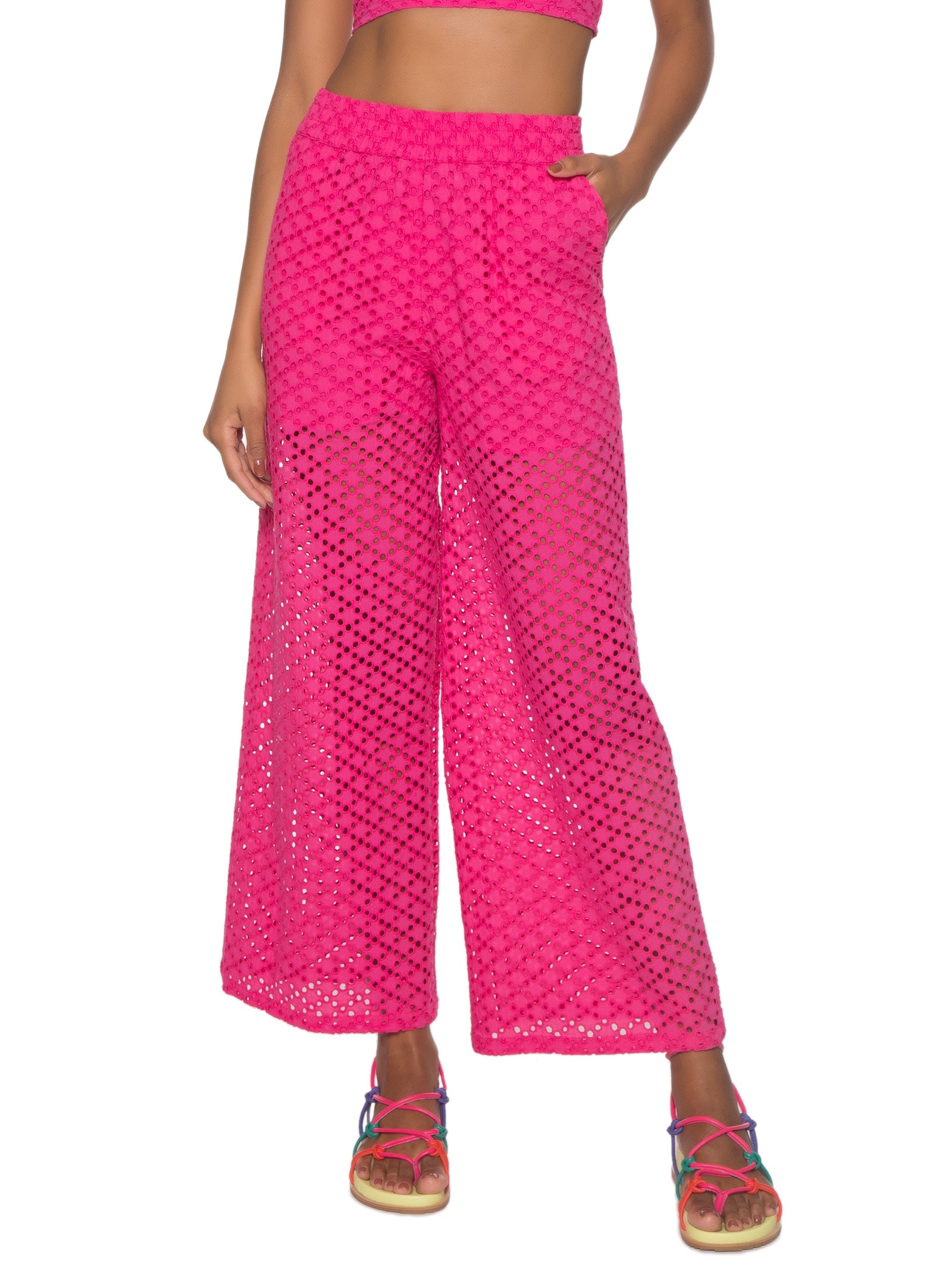 Calça Feminina Rosa Dzarm