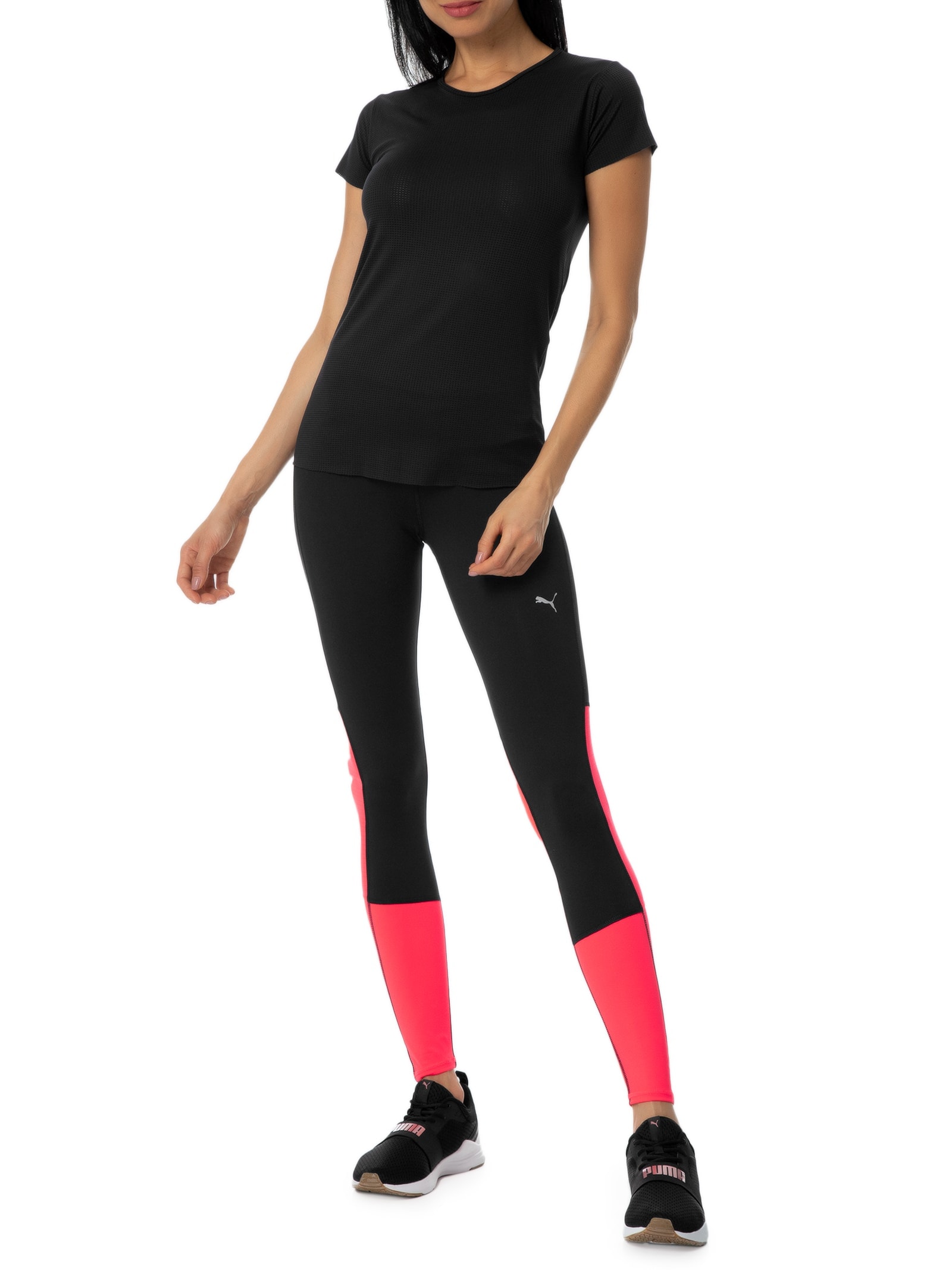 Calça Feminina Run Favorite Reg Rise Long Tight Rosa Puma