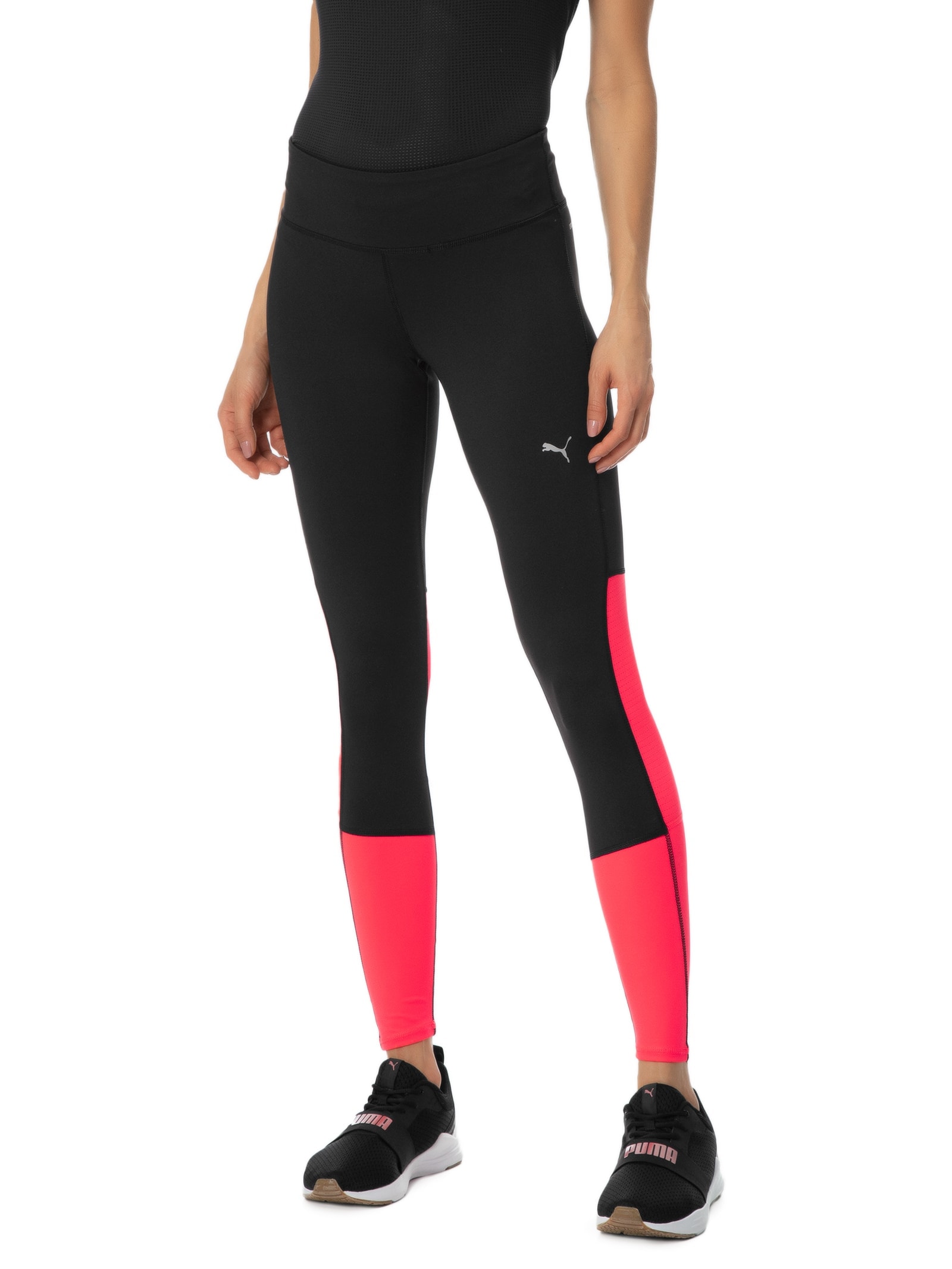 Calça Feminina Run Favorite Reg Rise Long Tight Rosa Puma