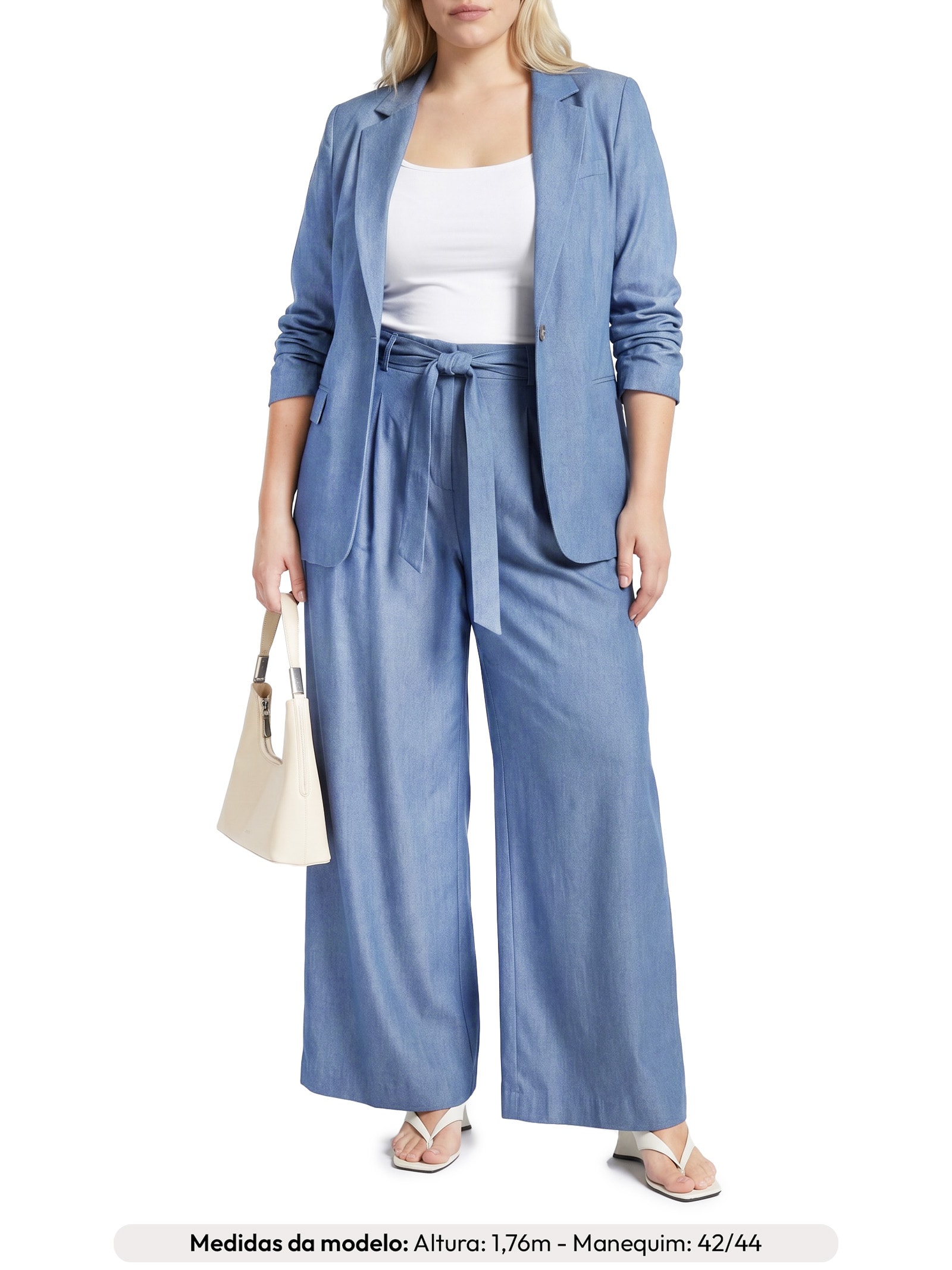 Calça Feminina Sarah Azul Le Lis