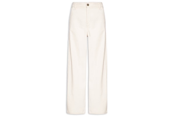 Calça Feminina Sarja A Wide Leg Linho Brisa - Bege