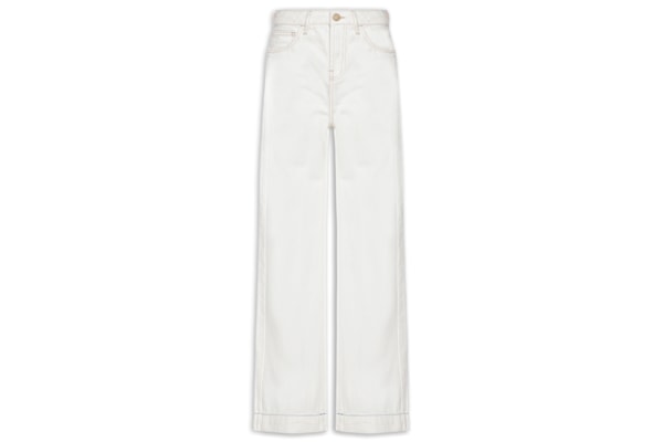 Calça Feminina Sarja A Wide Leg Viva Bem - Branco