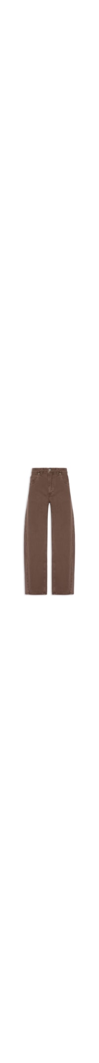 Calça Feminina Sarja Baggy Barcelona New Basic - Marrom