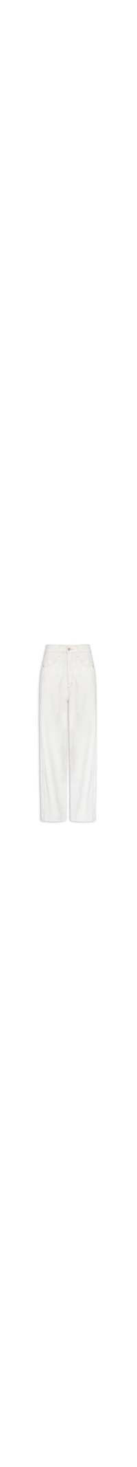 Calça Feminina Sarja Ballon High - Branco