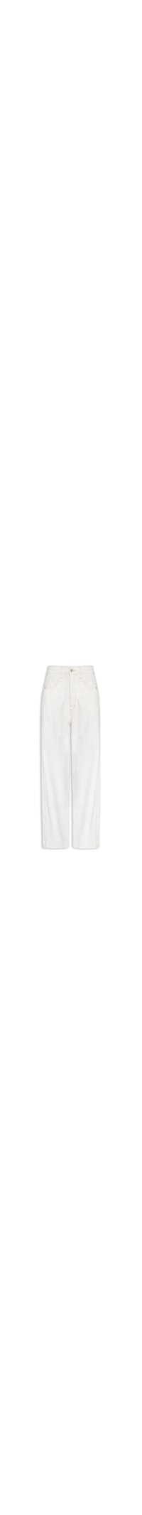 Calça Feminina Sarja Ballon High - Branco