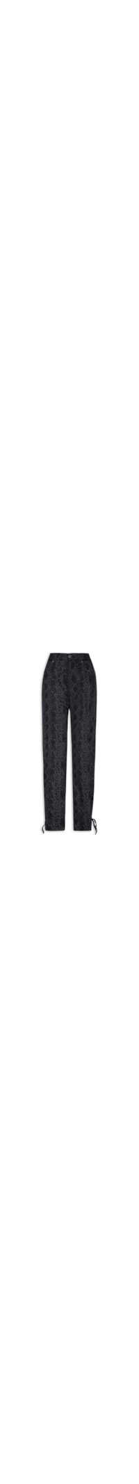 Calça Feminina Sarja Barrel Cobra - Preto