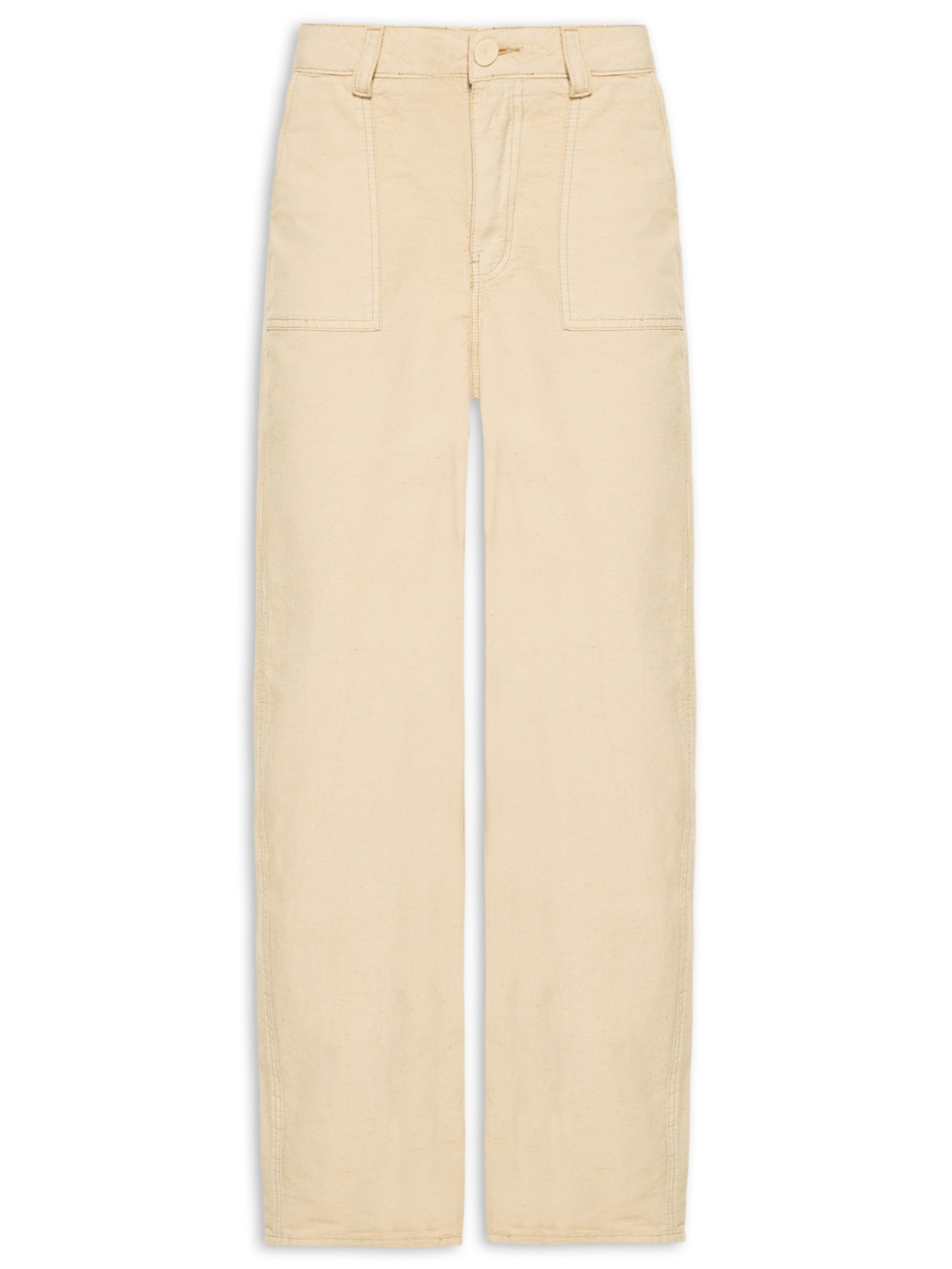 Calça Feminina Sarja Bege Lez A Lez