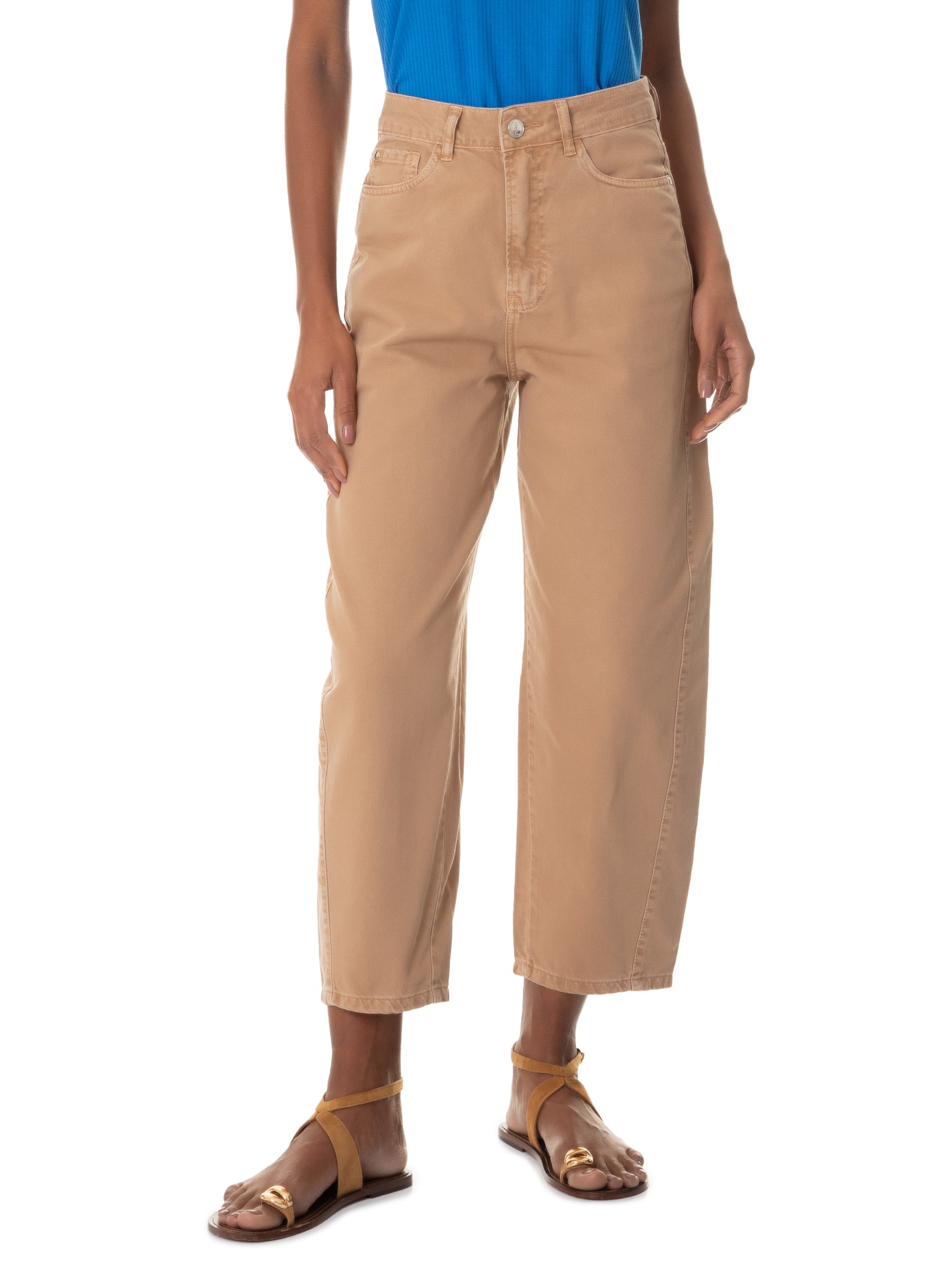 Calça Feminina Sarja Bege Lez A Lez