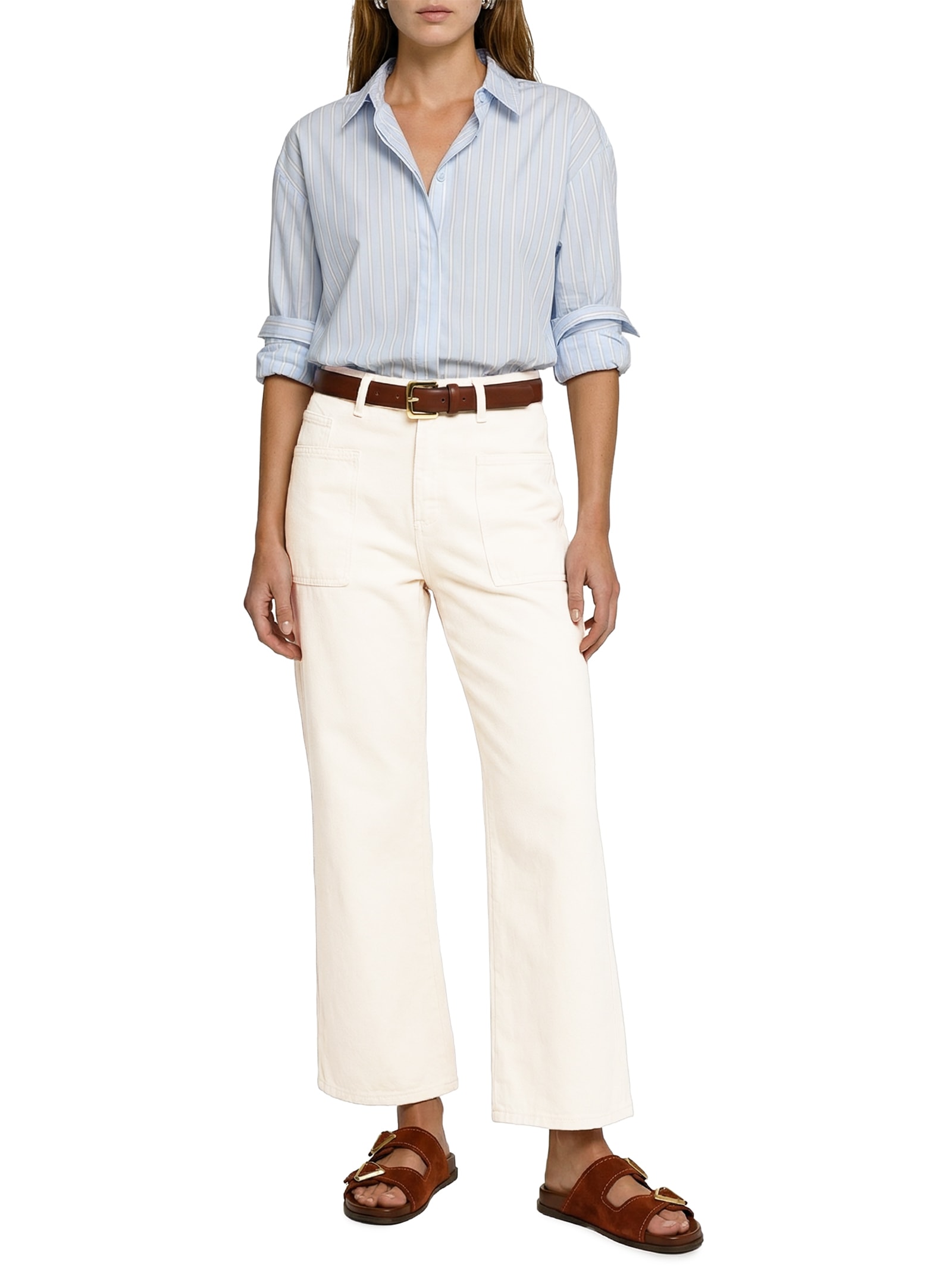 Calça Feminina Sarja Bege Lez A Lez