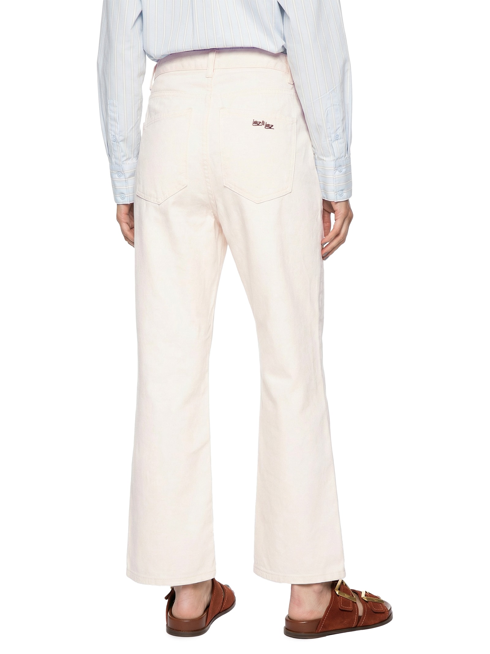 Calça Feminina Sarja Bege Lez A Lez