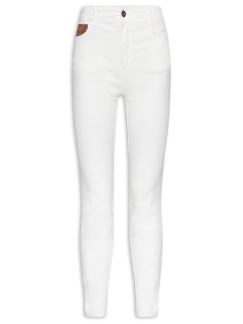 Calça Feminina Sarja Bia – Off White