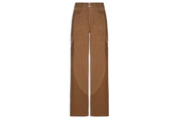Calça Feminina Sarja Boot 70s Mix Cotele - Marrom