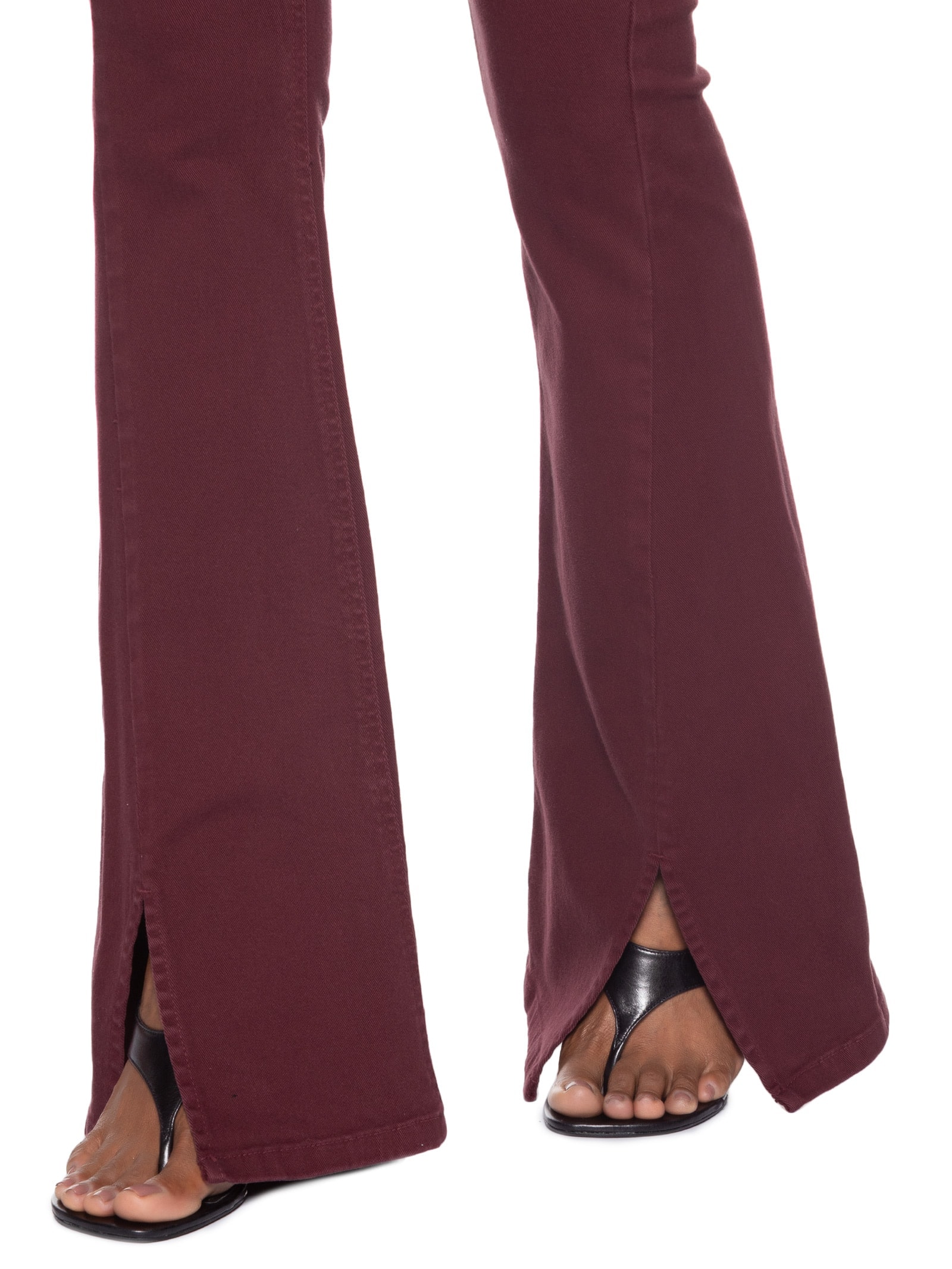Calça Feminina Sarja Boot Basic High Fenda Vermelho Animale Jeans