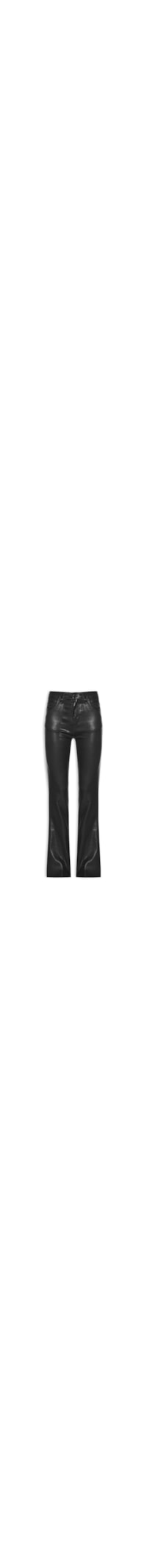 Calça Feminina Sarja Boot Basic High Like Leather - Preto