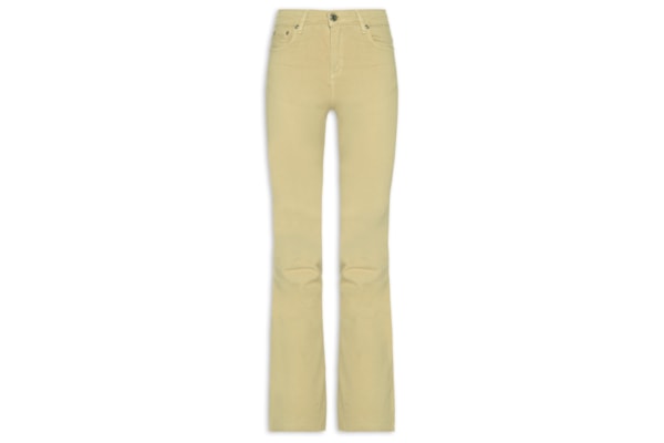 Calça Feminina Sarja Boot Basic Midi - Bege