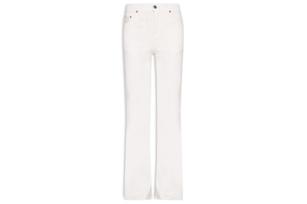 Calça Feminina Sarja Boot Basic Midi - Branco