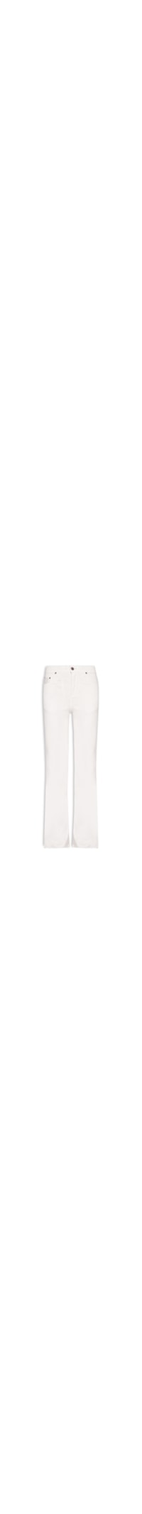 Calça Feminina Sarja Boot Basic Midi - Branco