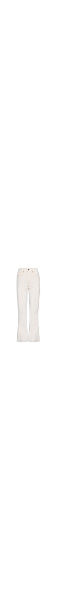 Calça Feminina Sarja Boot Cut Super High - Off White