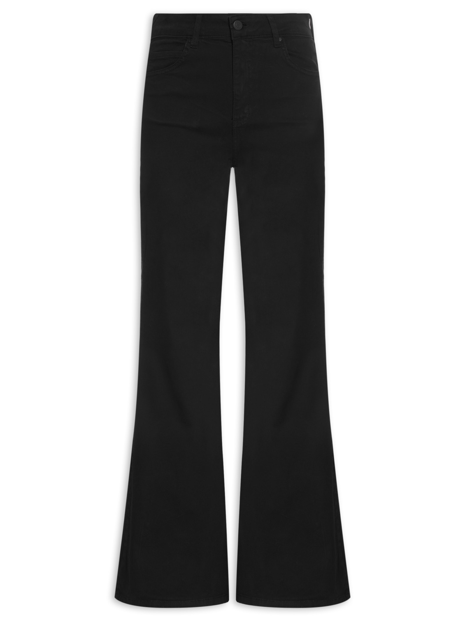 Calça Feminina Sarja Bruna Boot Cut Preto Colcci