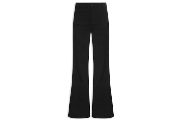 Calça Feminina Sarja Bruna Boot Cut - Preto