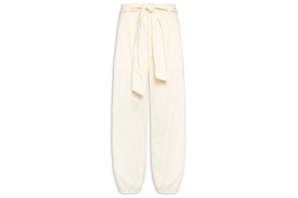 Calça Feminina Sarja Cânhamo Amarração - Amarelo