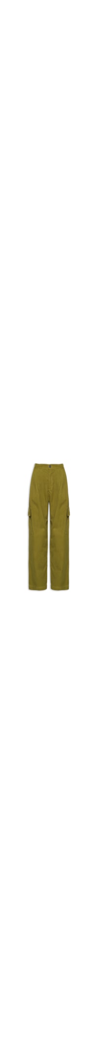 Calça Feminina Sarja Cargo Alfaiataria - Verde
