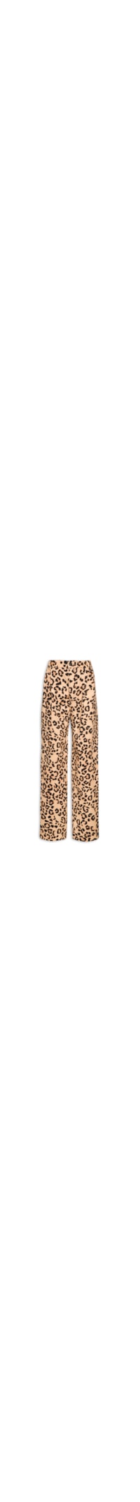 Calça Feminina Sarja Cargo Estampada - Animal Print