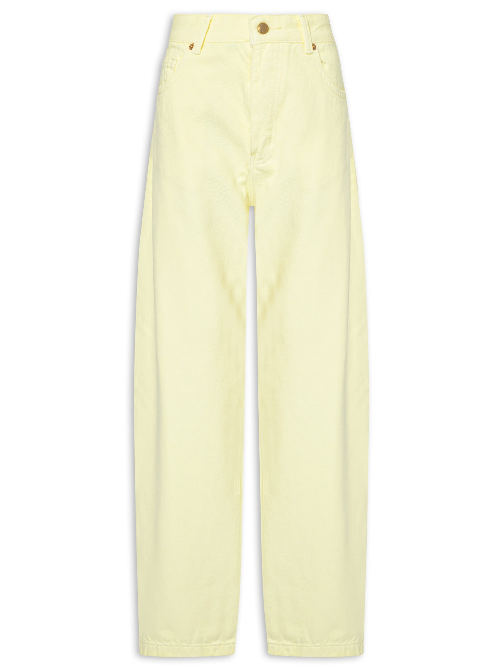 Calça Feminina Sarja Cintura Baixa Leni – Bege Farm