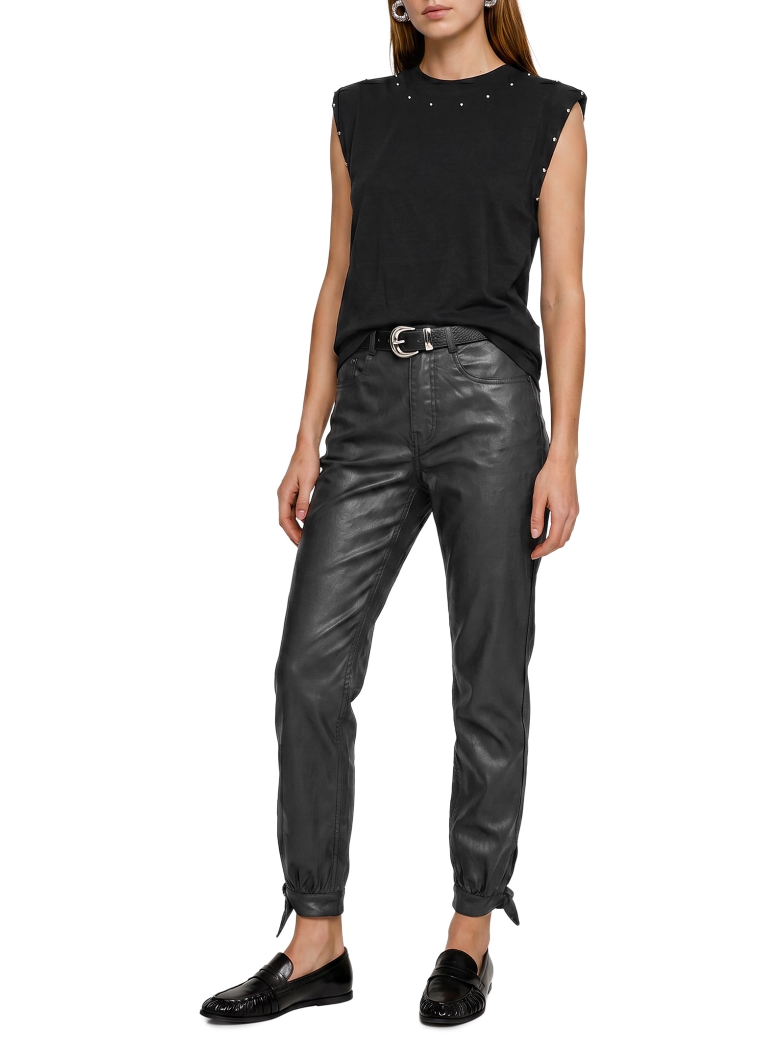 Calça Feminina Sarja Com Elastano Preto Lez A Lez