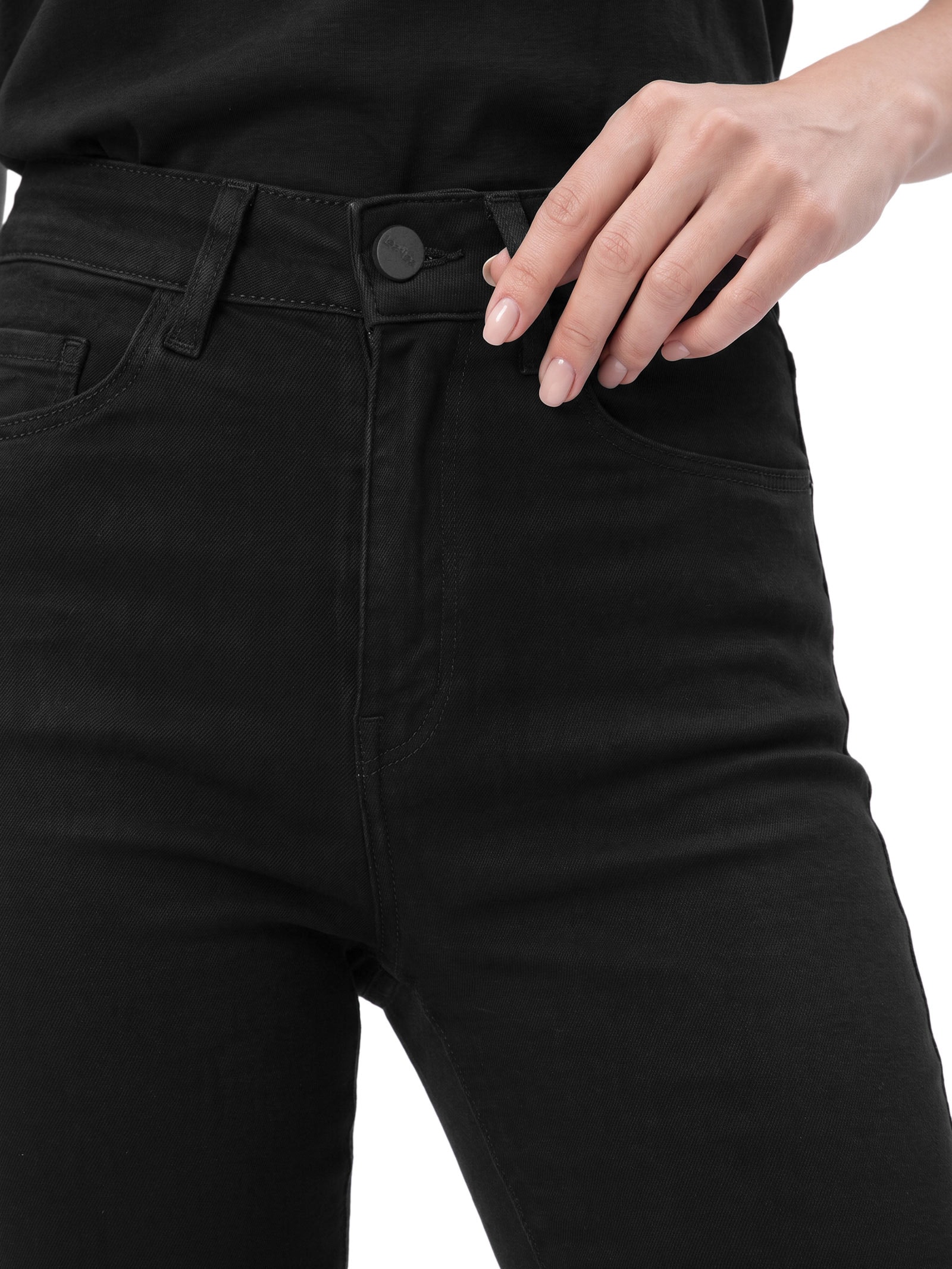 Calça Feminina Sarja Com Elastano Preto Lez A Lez