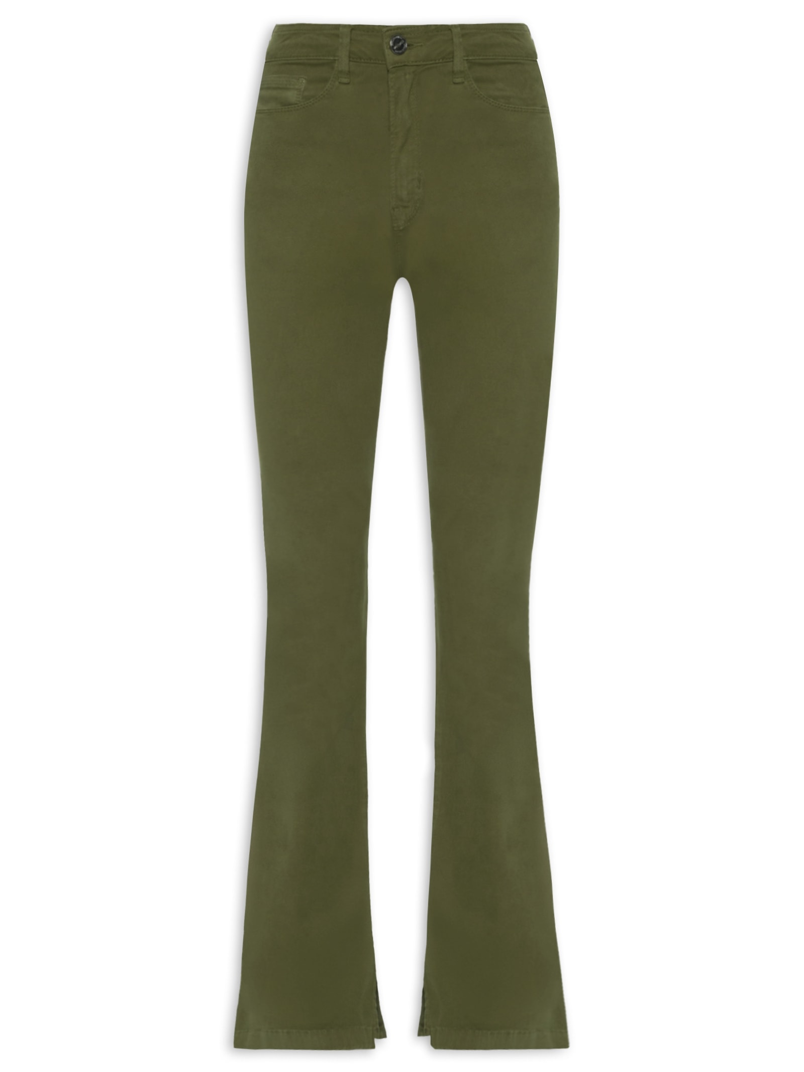 Calça Feminina Sarja Com Elastano Verde Lez A Lez