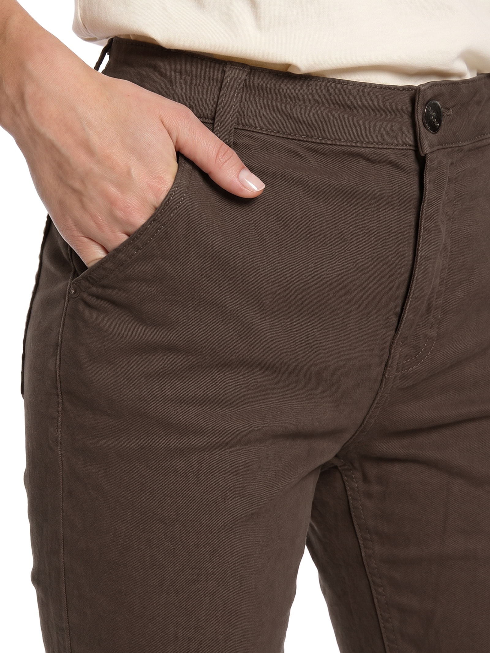Calça Feminina Sarja com Elastano – Marrom Lez A Lez