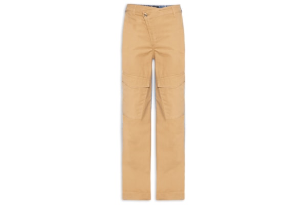 Calça Feminina Sarja Com Jeans Leoni Low - Bege