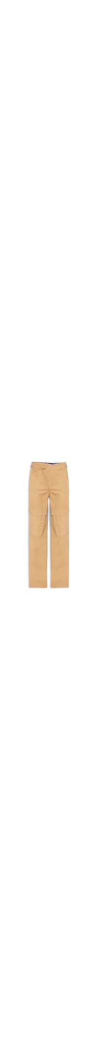 Calça Feminina Sarja Com Jeans Leoni Low - Bege