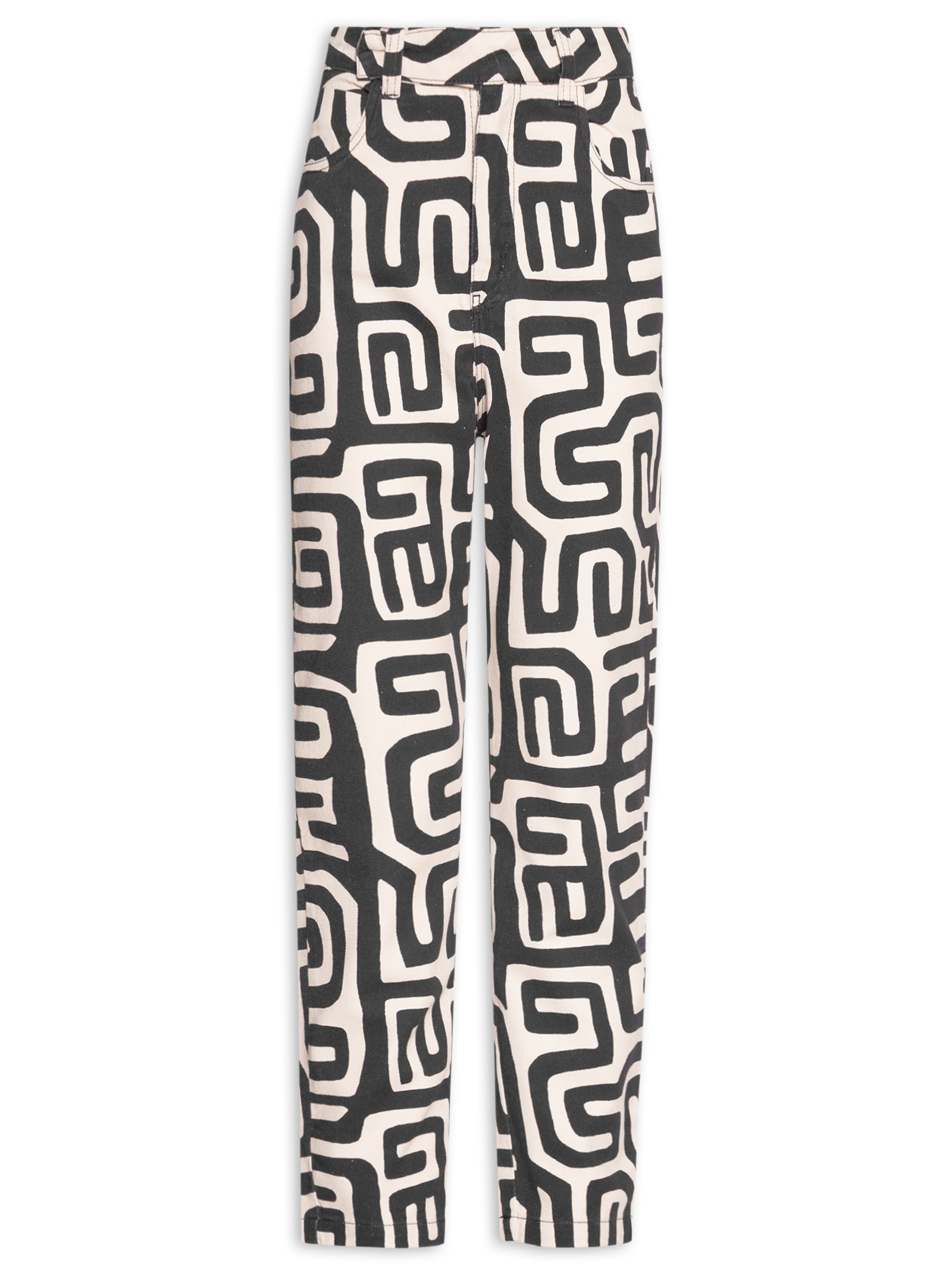 Calça Feminina Sarja Cós Transpassado Branco Cacay
