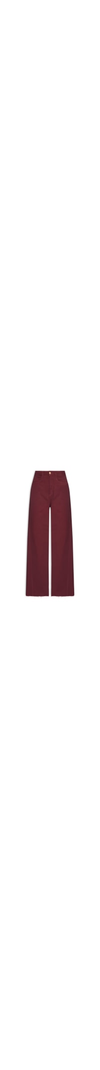 Calça Feminina Sarja Costura Deslocada - Vermelho