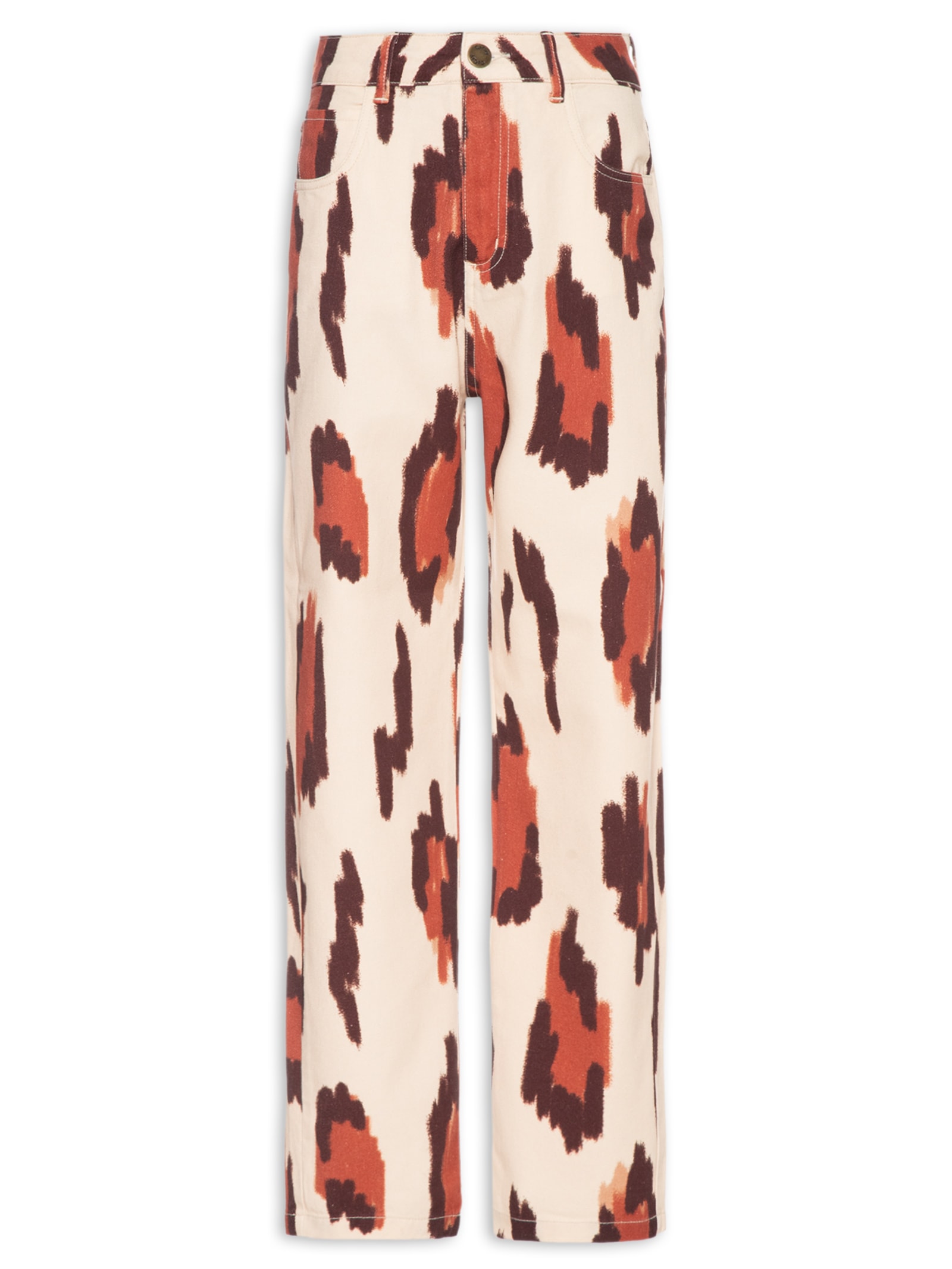 Calça Feminina Sarja Est Branco Cacay