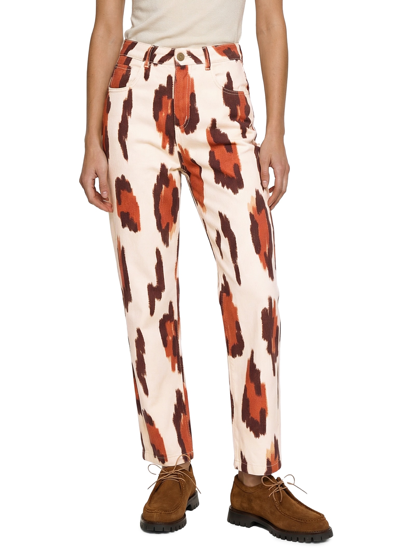 Calça Feminina Sarja Est Branco Cacay