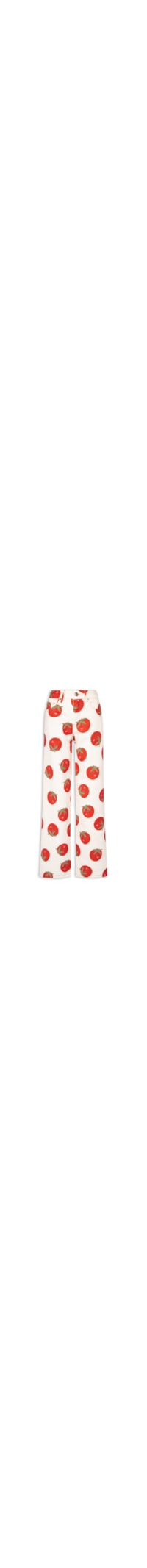 Calça Feminina Sarja Faver Tomatinhos - Vermelho