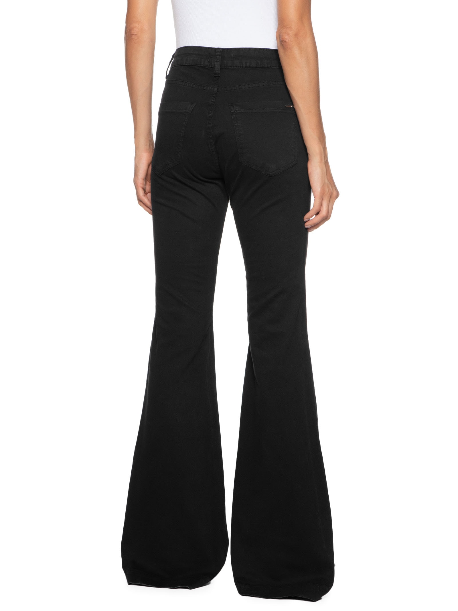 Mob Calça Feminina Sarja Flare Preto - Main Image