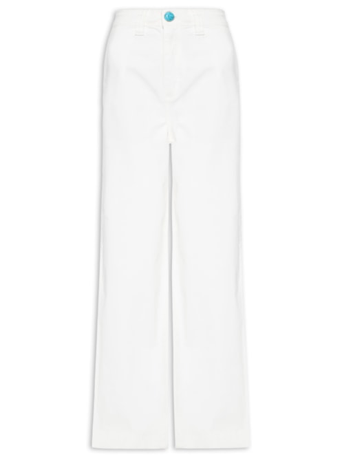 Calça Feminina Sarja Full Length High - Branco