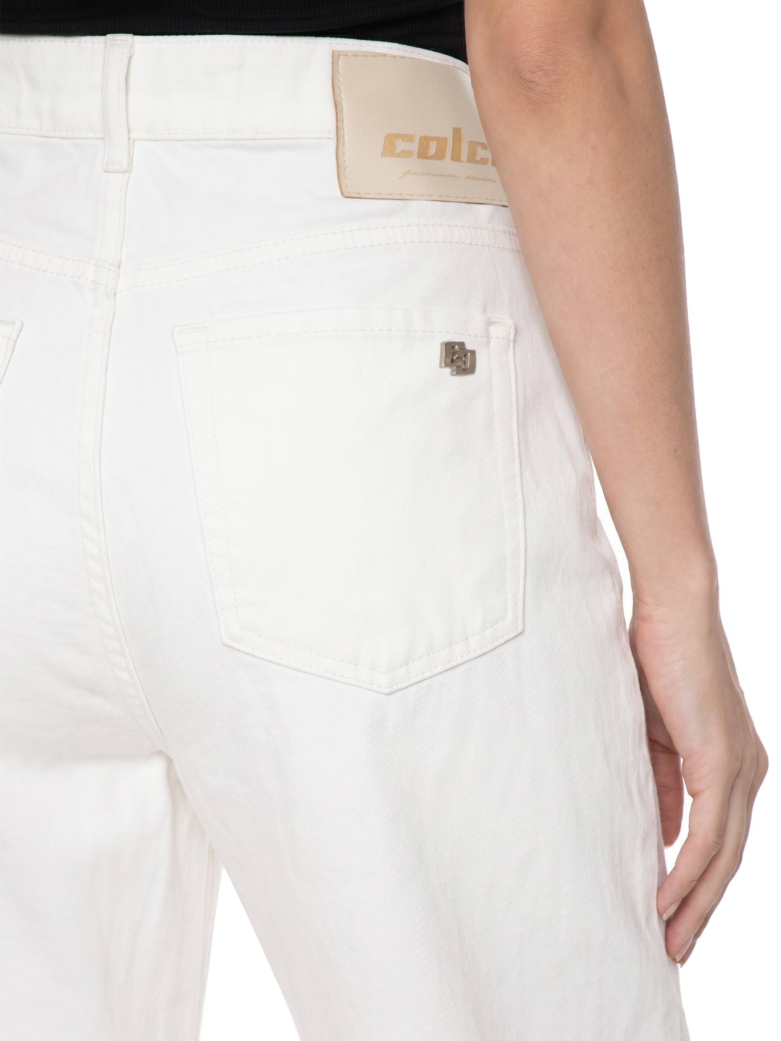 Calça Feminina Sarja Joana Barril Off White Colcci