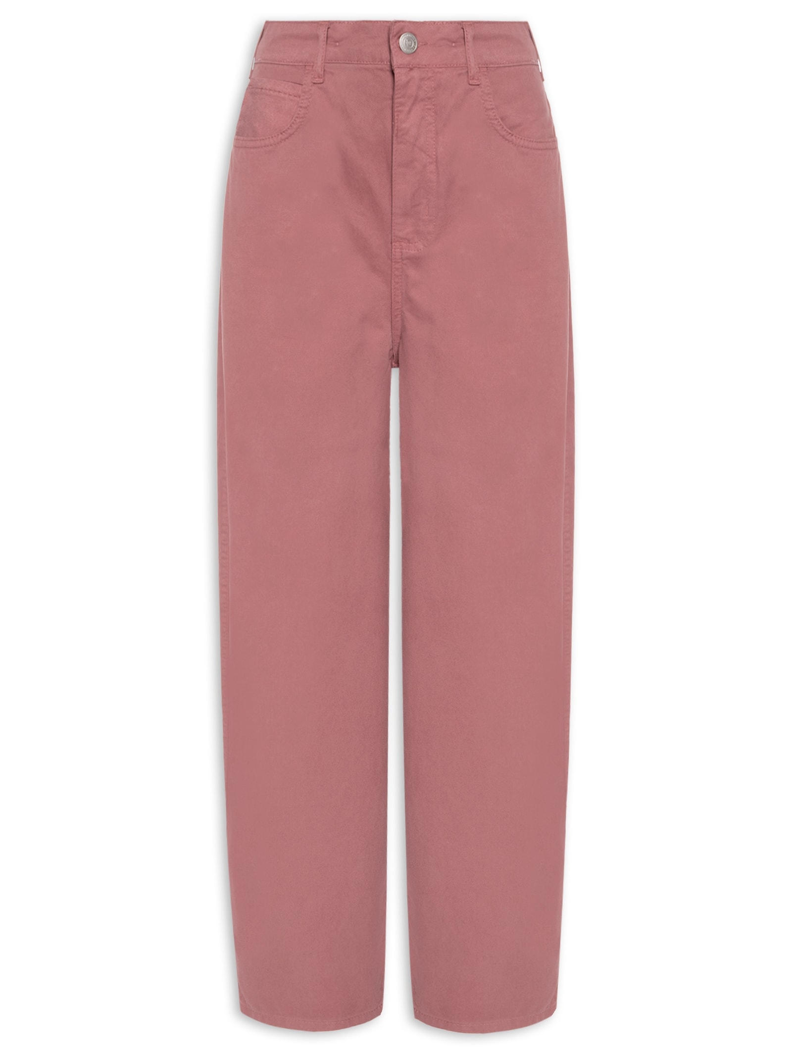 Calça Feminina Sarja Joana Barril Rosa Colcci