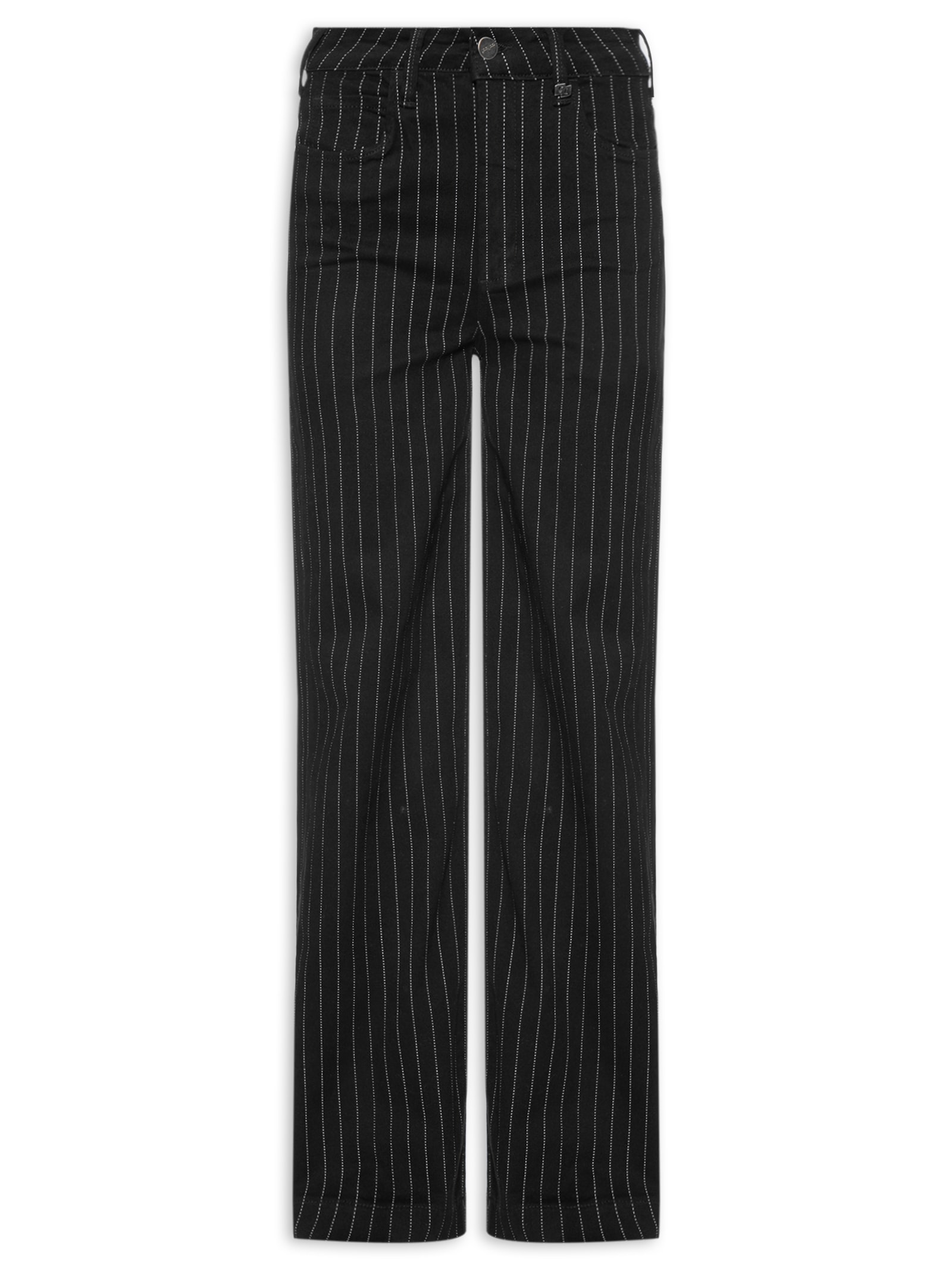 Calça Feminina Sarja Juliette Estampada Preto Colcci