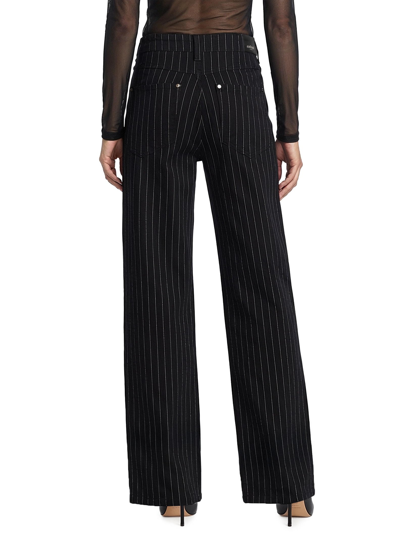 Calça Feminina Sarja Juliette Estampada Preto Colcci
