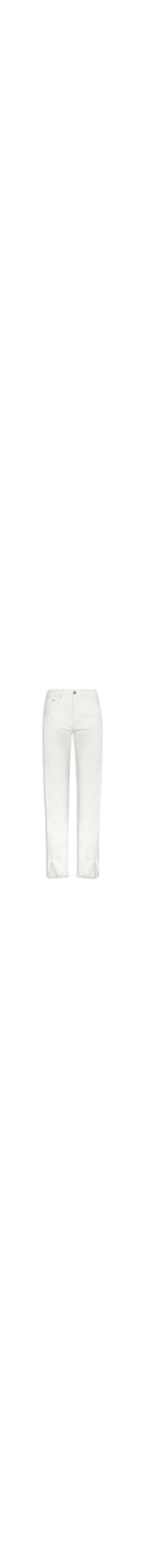 Calça Feminina Sarja Lateral Deslocada - Off White