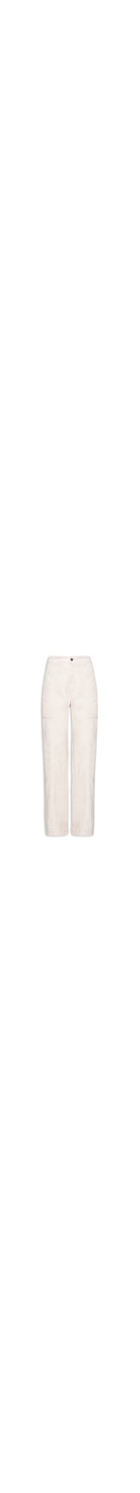 Calça Feminina Sarja Linho Boot 70s - Off White